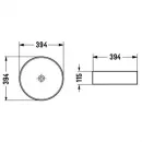 Раковина 39,4x39,4 см Vincea VBS-216MB