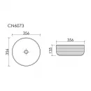 Раковина-чаша Ceramica Nova Element CN6073MDH 35,6x35,6 см, накладная, темный антрацит матовый