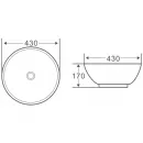 Раковина 43x43 см BelBagno BB1077