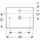 Раковина 60x45 см Geberit VariForm 500.780.01.2