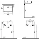 Раковина 45x38,5 см VitrA ArchiPlan 7403B003-0012