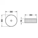 Раковина 36x36 см Vincea VBS-501