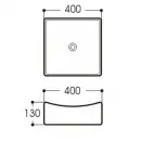 Раковина Aquatek AQ5516-00 40x40 см, белый