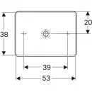 Раковина 55x40 см Geberit VariForm 500.779.01.2