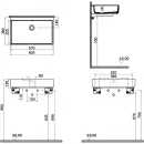 Раковина 60,5x38 см VitrA ArchiPlan 7404B003-0012