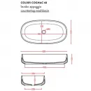 Раковина 68x35 см Artceram Cognac COL005 05 00