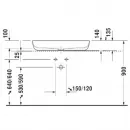 Раковина 80x40 см Duravit Luv 0379800000