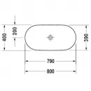 Раковина 80x40 см Duravit Luv 0379800000