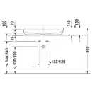 Раковина 80x40 см Duravit Luv 0380800000