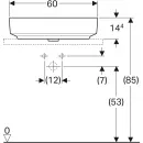 Раковина 60x45 см Geberit VariForm 500.772.01.2