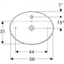 Раковина 60x45 см Geberit VariForm 500.772.01.2