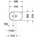 Раковина 42x27 см Duravit Luv 0381420000