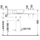 Раковина 42x27 см Duravit Luv 0381420000