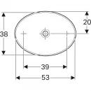 Раковина 55x40 см Geberit VariForm 500.771.01.2