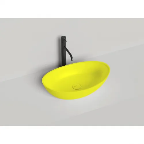 Раковина-чаша Salini S-Stone Noemi 1101203SMF 56x34 см, накладная, покраска по RAL матовый полностью