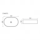 Раковина-чаша Ceramica Nova Element CN6075 56,1x35,9 см, накладная, белый