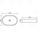 Раковина 60,8x38,5 см Ceramica Nova Element CN6048MHL