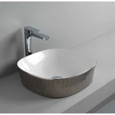 Раковина 42x42 см Artceram Ghost GHL001 01 58 mosaico platino*0