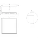 Раковина-чаша Salini S-Stone Armonia Square 02 130522M 45x45 см, накладная, белый матовый
