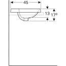 Раковина 55x45 см Geberit VariForm 500.740.01.2