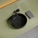 Раковина-чаша Ceramica Nova Taycan CN12003MB 37,5x37,5 см, накладная, черный матовый