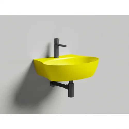 Раковина-чаша Salini S-Sense Alda Wall 01 140311GF 58x45 см, накладная, подвесная, покраска по RAL глянец полностью
