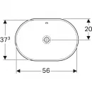 Раковина 60x40 см Geberit VariForm 500.728.01.2