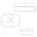 Раковина чаша 65x45 см Artceram Azuley AZL0020100bi*0