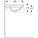 Раковина 55x45 см Geberit VariForm 500.722.01.2