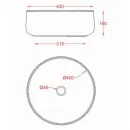 Раковина 42x42 см Artceram Cognac COL001 17 00