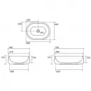 Раковина 70x44 см Kerasan F10 460601