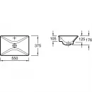 Раковина 55x37,5 см Kohler Reve 4819-0