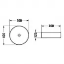 Раковина 40x40 см Vincea VBS-5GL03