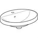 Раковина 50x45 см Geberit VariForm 500.712.01.2
