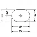 Раковина 60x40 см Duravit Luv 0379600000