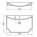 Раковина 70x46 см Aqwella 5 Stars LaDonna LAD.07.04.D