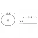 Раковина 51x36,5 см BelBagno BB1049
