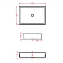 Раковина 55x38 см Artceram Scalino SCL002 12 00