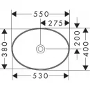 Раковина 55x40 см Hansgrohe Xuniva D 60165450