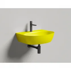 Раковина-чаша Salini S-Stone Alda Wall 02 140322MF 58x45 см, накладная, подвесная, покраска по RAL глянец полностью