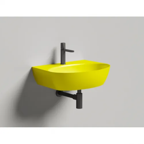 Раковина-чаша Salini S-Stone Alda Wall 02 140322MF 58x45 см, накладная, подвесная, покраска по RAL глянец полностью