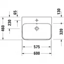 Раковина 60x46 см Duravit Happy D.2 Plus 2360601300