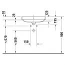 Раковина 60x46 см Duravit Happy D.2 Plus 2360601300