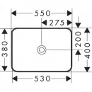 Раковина 55x40 см Hansgrohe Xuniva Q 60168450