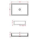 Раковина 55x38 см Artceram Scalino SCL002 13 00 arancio cammeo