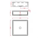Раковина 38x38 см Artceram Scalino SCL001 01 00