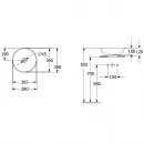 Раковина 38x38 см Villeroy & Boch Loop & Friends 4A450001