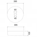 Раковина 39,5x39,5 см Abber Glas AK2301OR