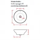 Раковина 43x43 см Artceram Fuori 1 TFL002 01 00 bi*0