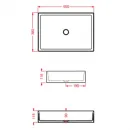 Раковина 55x38 см Artceram Scalino SCL002 01 00